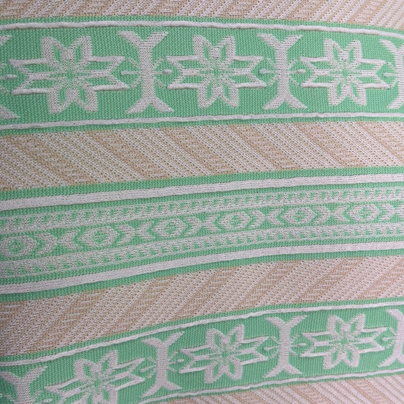 Vintage 1960’s Knit Shift Dress w/ Matching Jacket & Belt Geometric Polyester - Picture 8 of 8